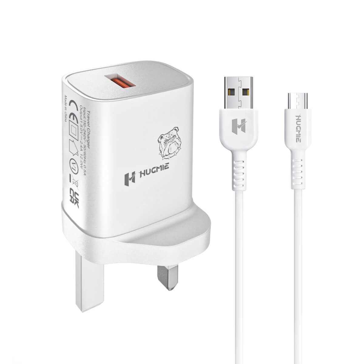 Hugmie® HP-MU1 USB Wall Charger with 1M Micro Cable
