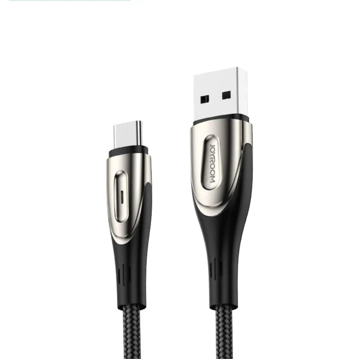 JOYROOM USB A to Type C Cable S-M411 3A Sharp Series-Black - Hugmie