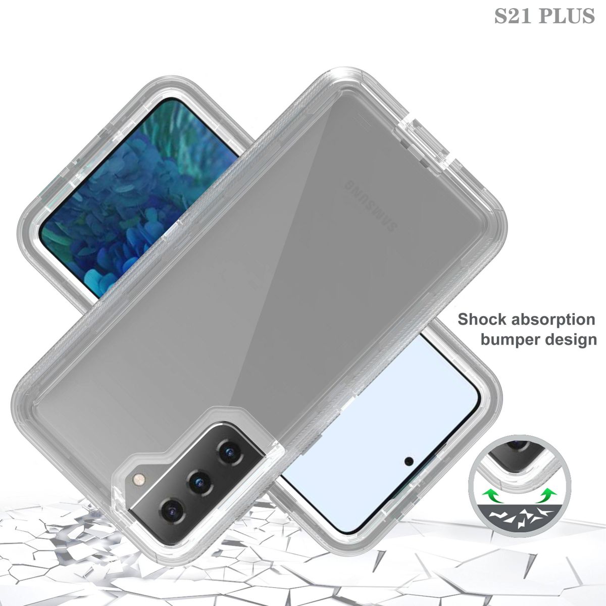 Samsung S21 Plus Clear Phone Case Trans Robo - Hugmie