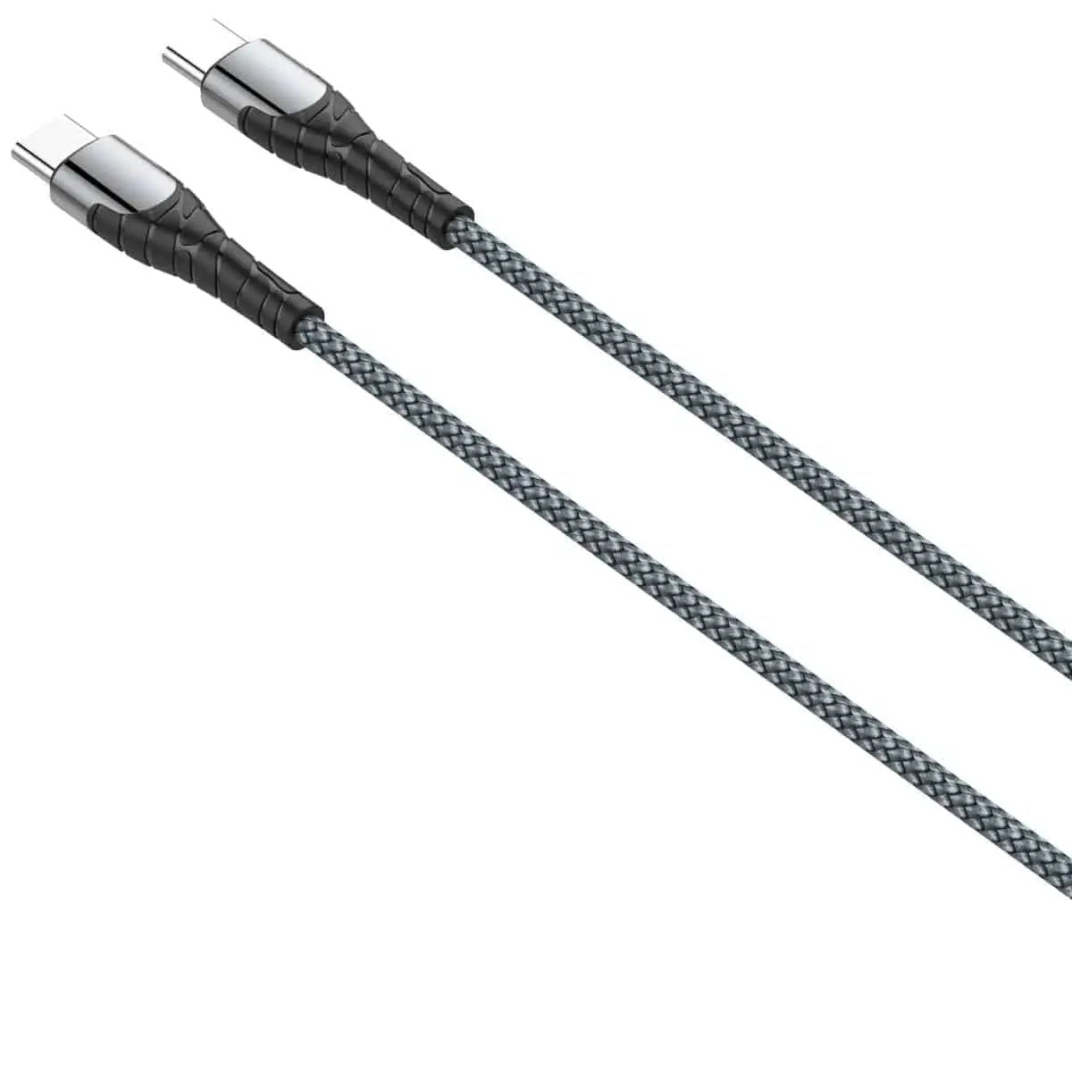 LDNIO Type-C to Type-C PD60W Fast Charging Cable-Grey - Hugmie