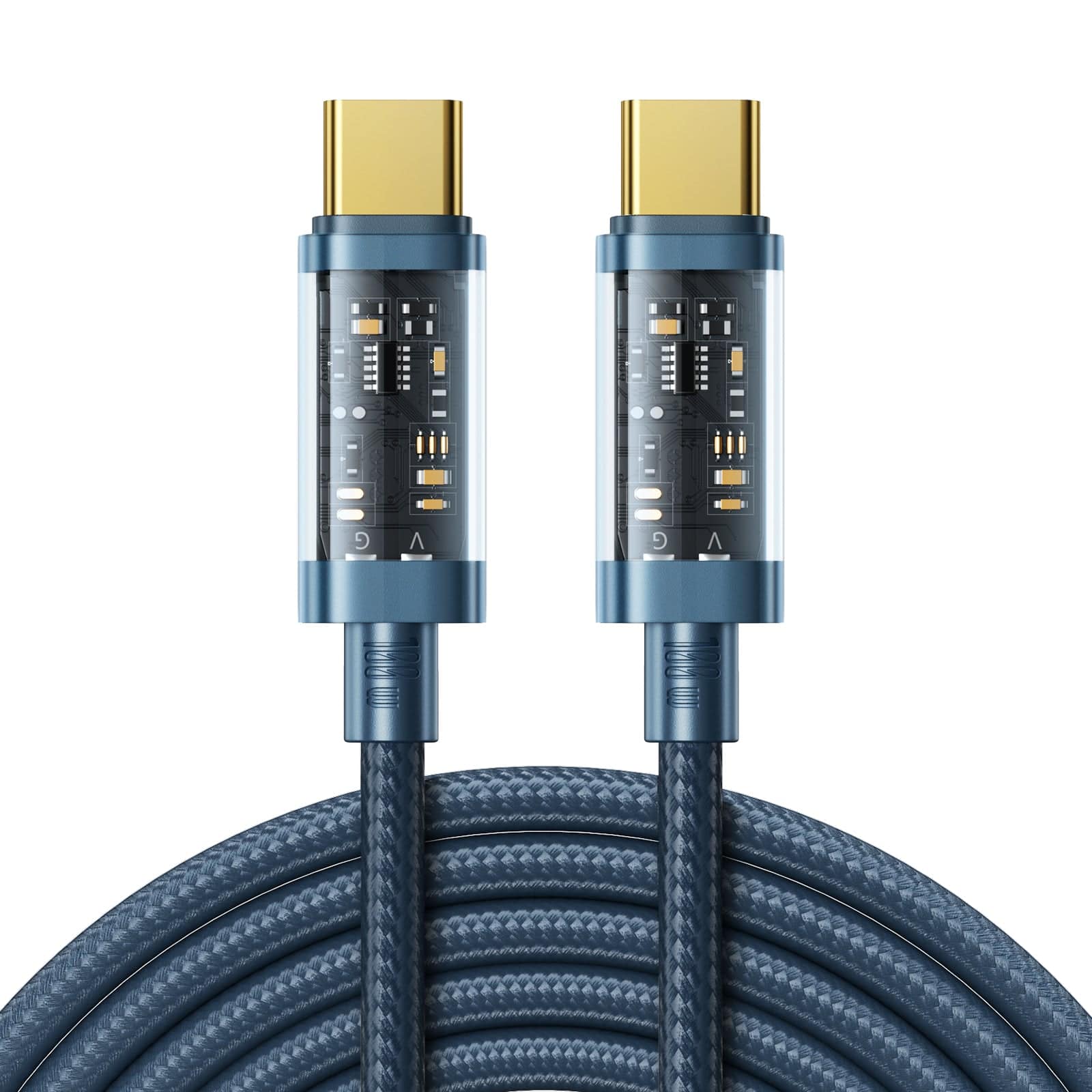 JOYROOM USB-C to USB-C Cable 100W Interstellar Series Blue 2M - Hugmie