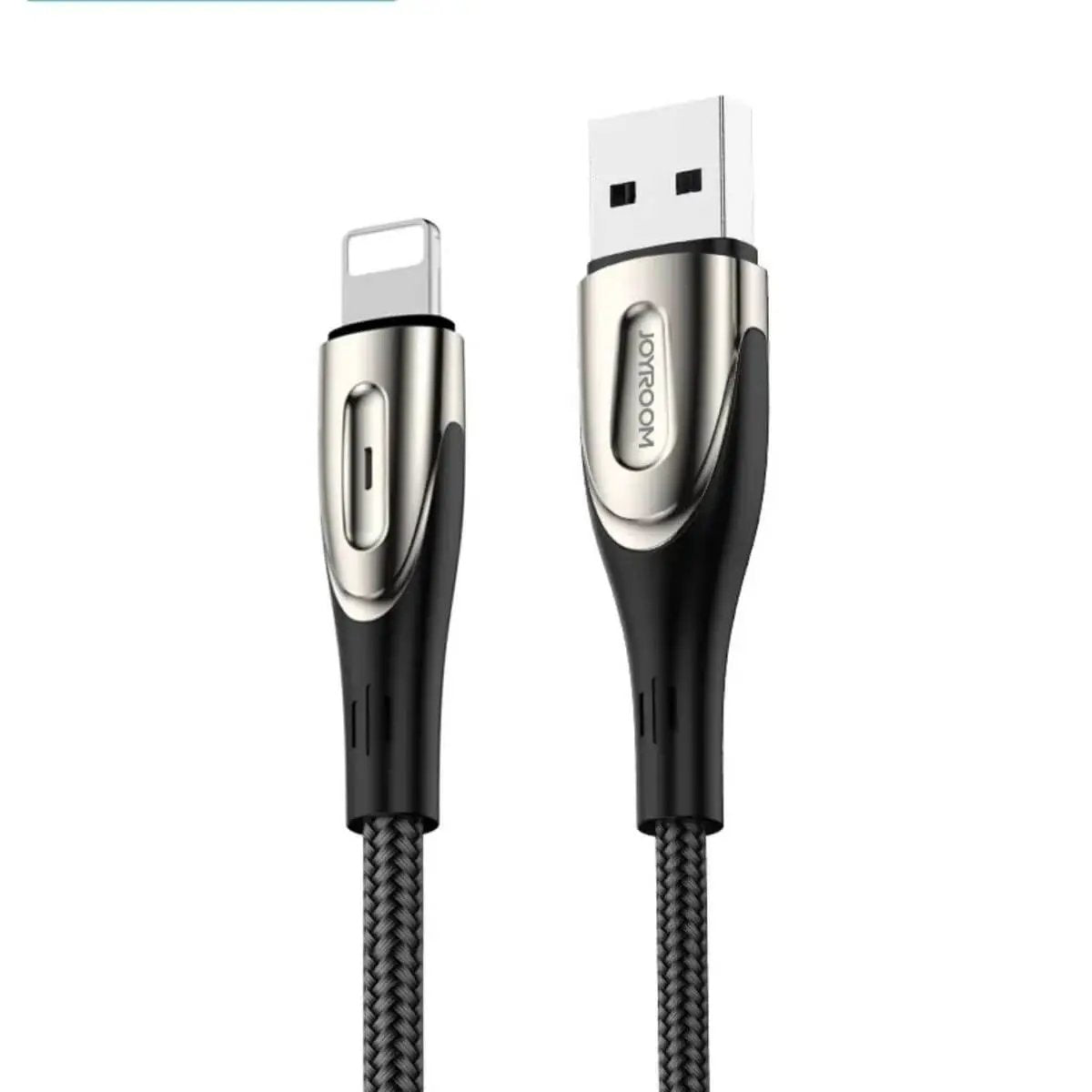 JOYROOM S-M411 USB A to Lightning Cable Sharp Series-Black - Hugmie