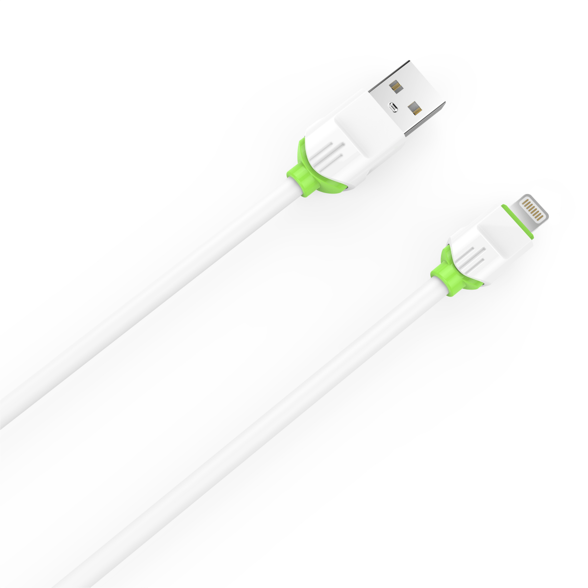 LDNIO USB-A to Lightning 2.4A Fast Charging Cable-White - Hugmie