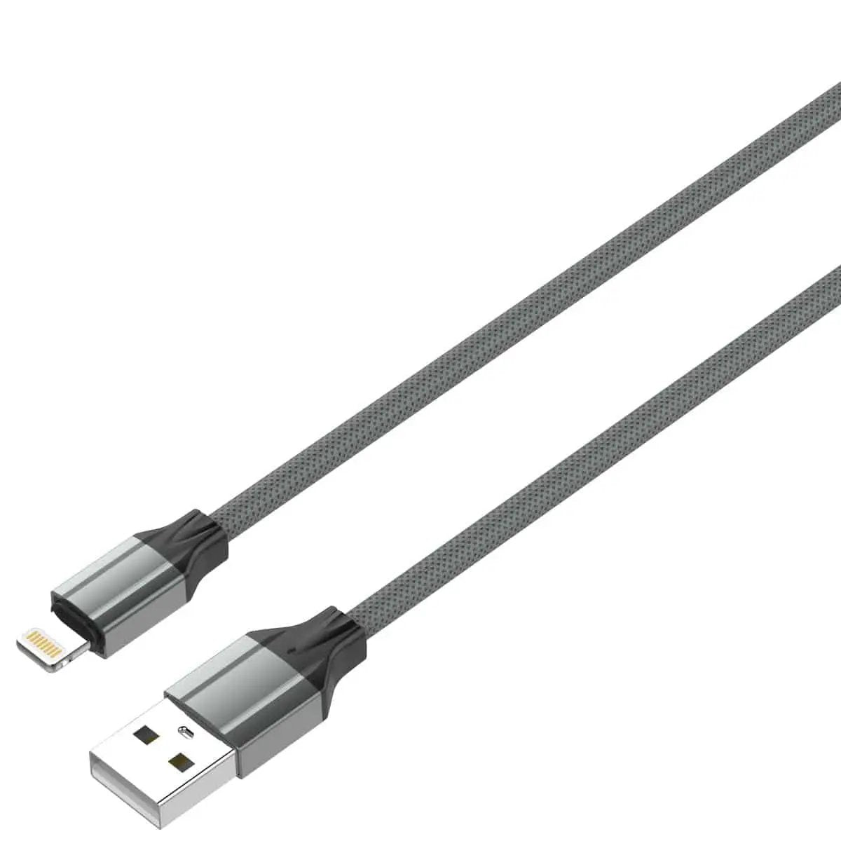 LDNIO TPE USB-A to Lightning 2.4A Fast Charging Cable-Grey - Hugmie