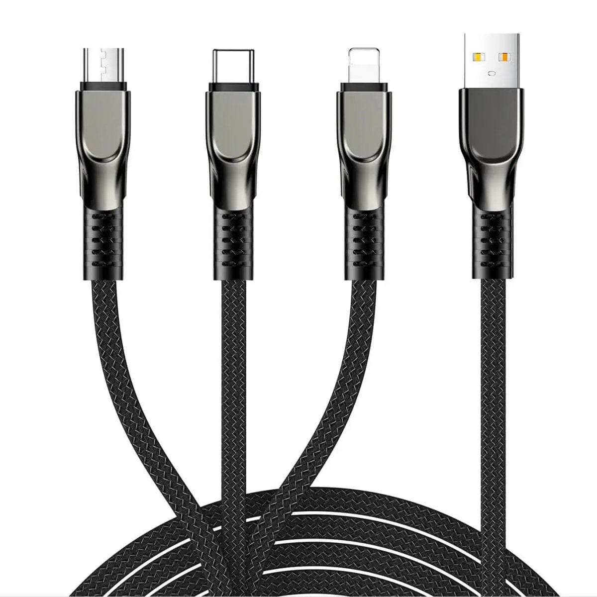 JOYROOM S-1335K4 3in1 Charging Cable 1.3m 3.5A -Black - Hugmie