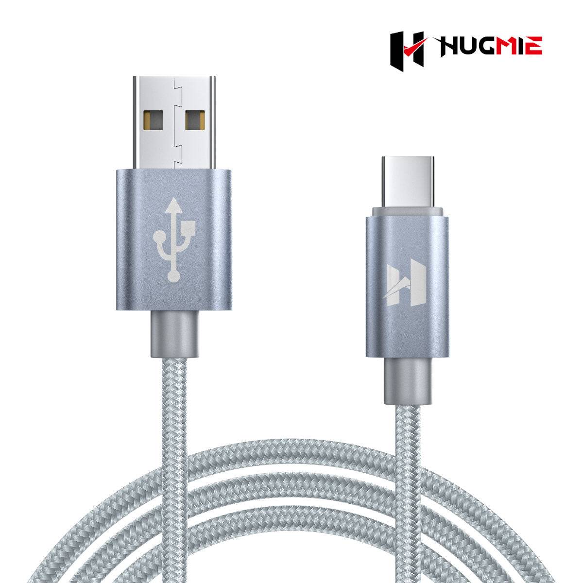 USB A to Type C Cable 1.5A Smart Cable 2M-Grey-Hugmie