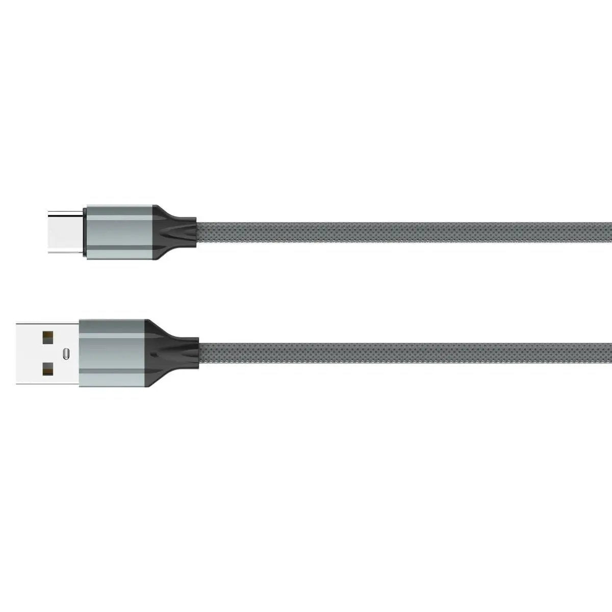 LDNIO TPE USB-A to Type-C 3A Fast Charging Cable-Grey - Hugmie
