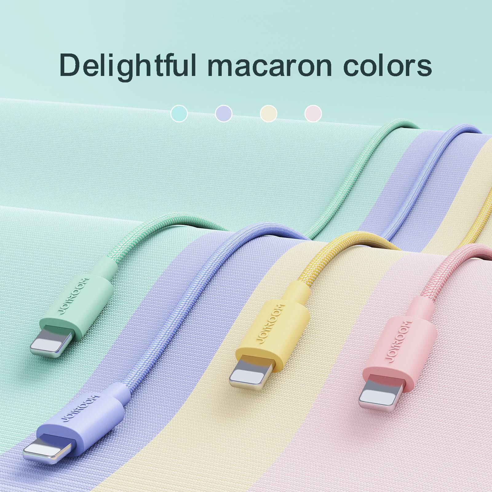 JOYROOM USB A to Type C Cable 3A Macaron Series - Hugmie
