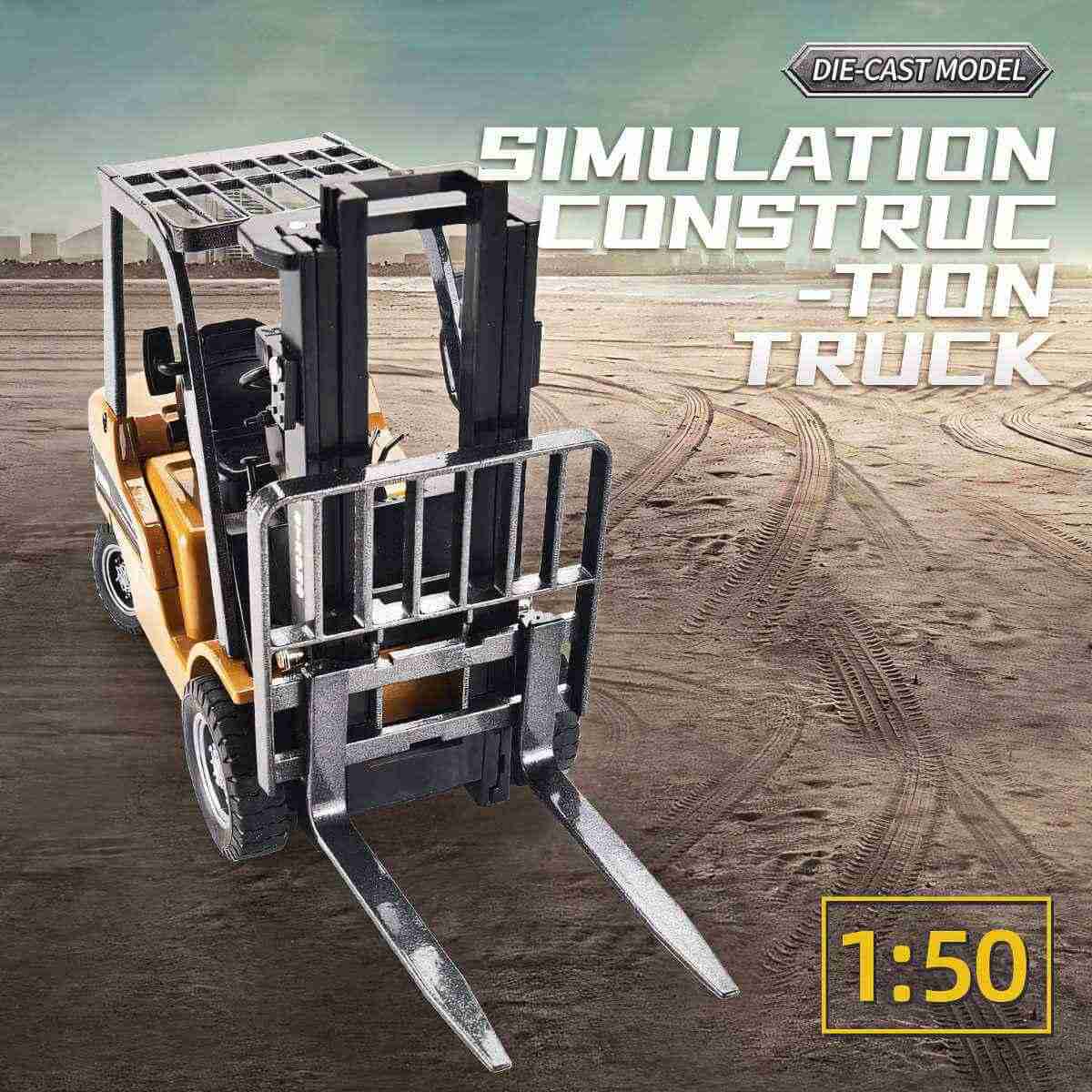Huina 1717 1:50 Alloy Diecast Forklift - Hugmie