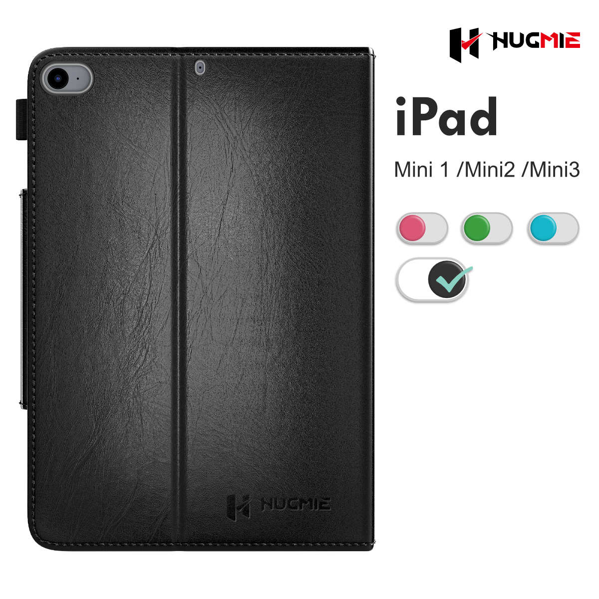 iPad Mini 1/2/3 Leather Folio Case Sensation Series | Hugmie