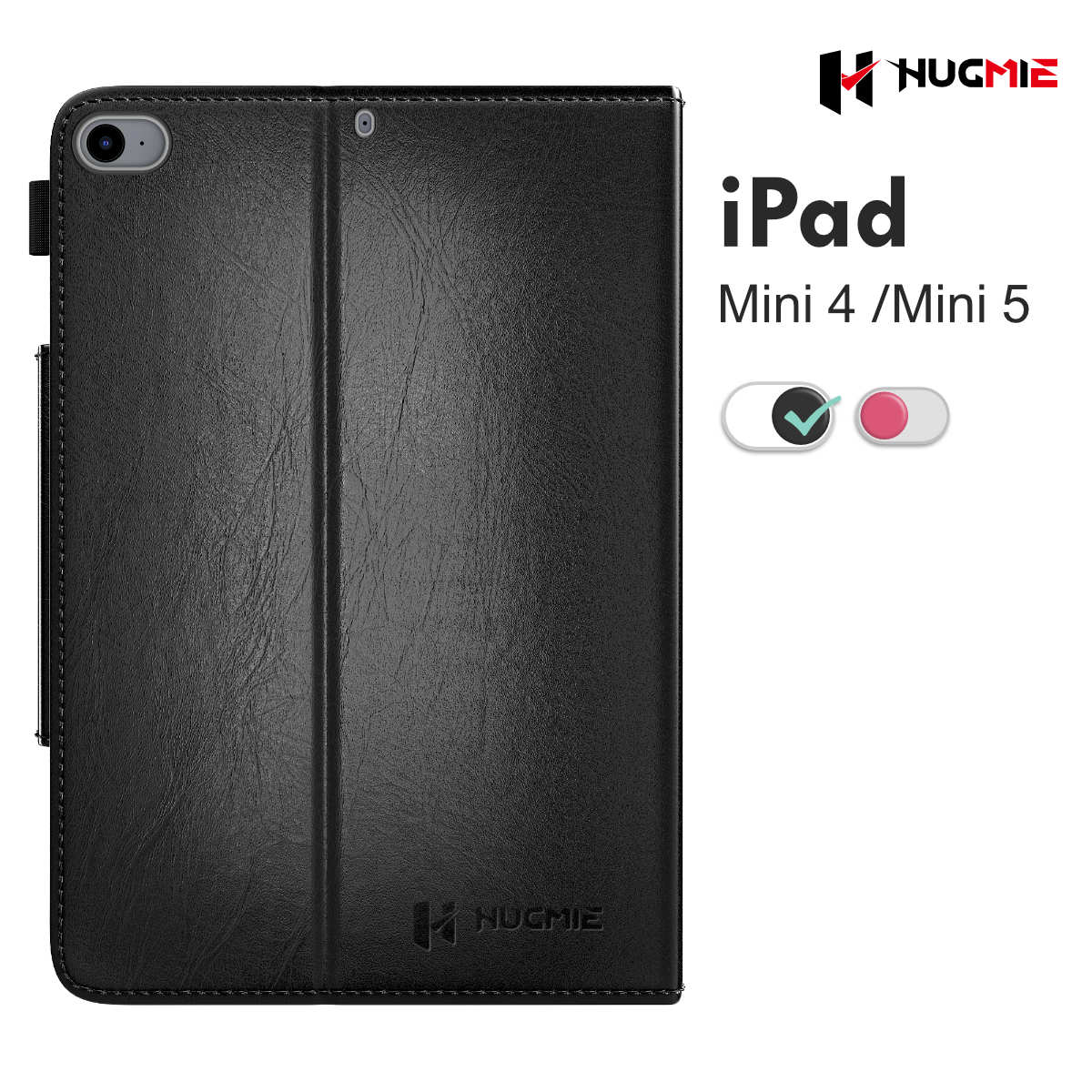 iPad Mini 4/5 Leather Folio Case Sensation Series | Hugmie