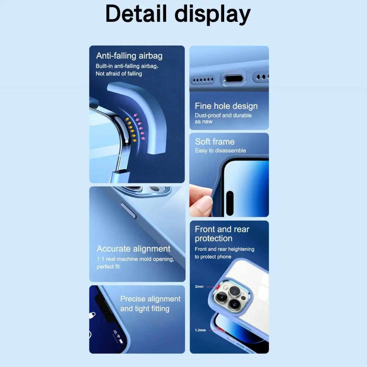 iPhone 14 Clear Case Crystal Shield - Hugmie