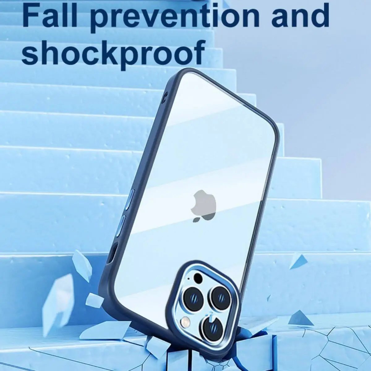 iPhone 12 Pro Max Clear Case Crystal Shield Black - Hugmie