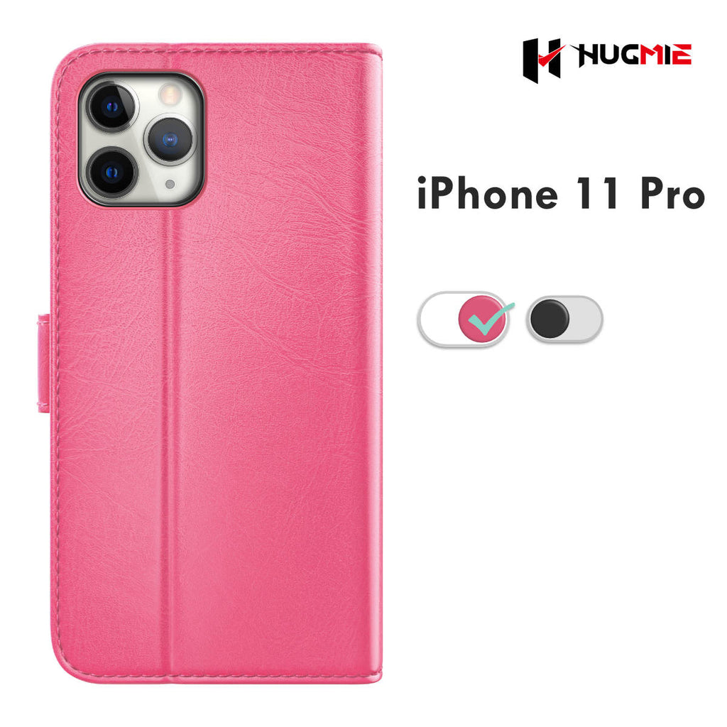 iPhone 11 Pro Classic Series Folio(Black/Hotpink) - Hugmie