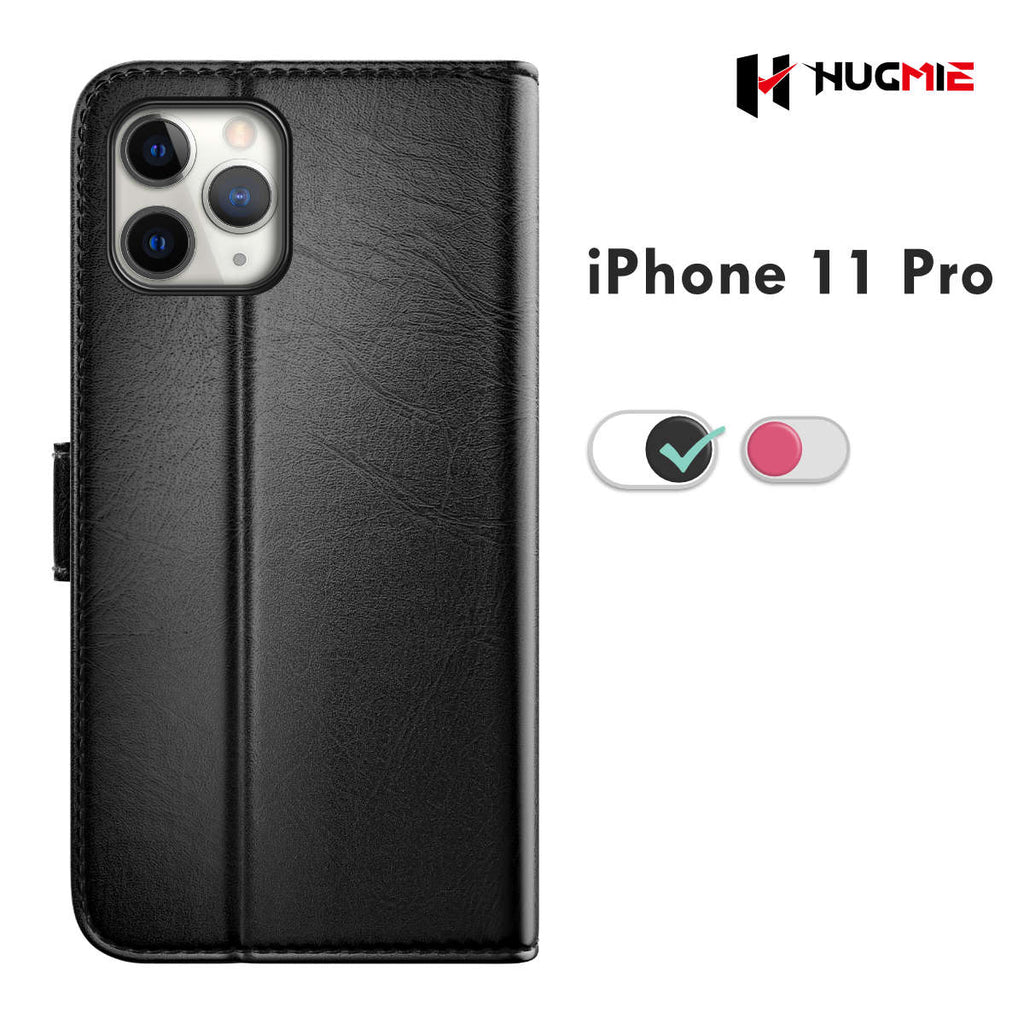 iPhone 11 Pro Classic Series Folio(Black/Hotpink) - Hugmie