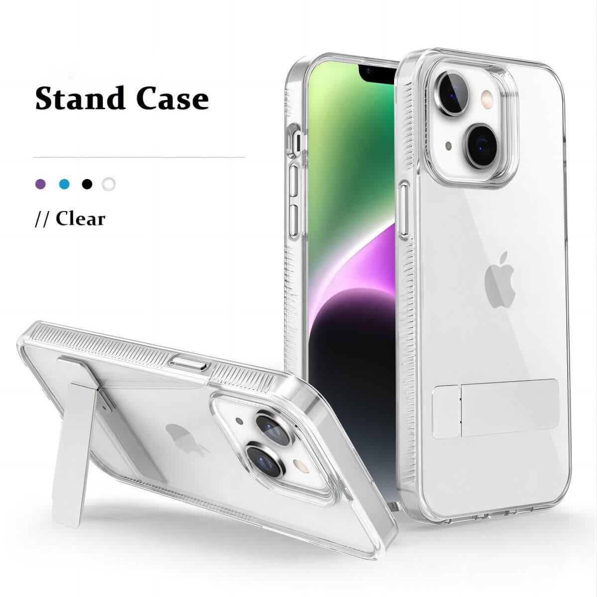 iPhone 13/14 Stand Case Crystal Clear | Hugmie