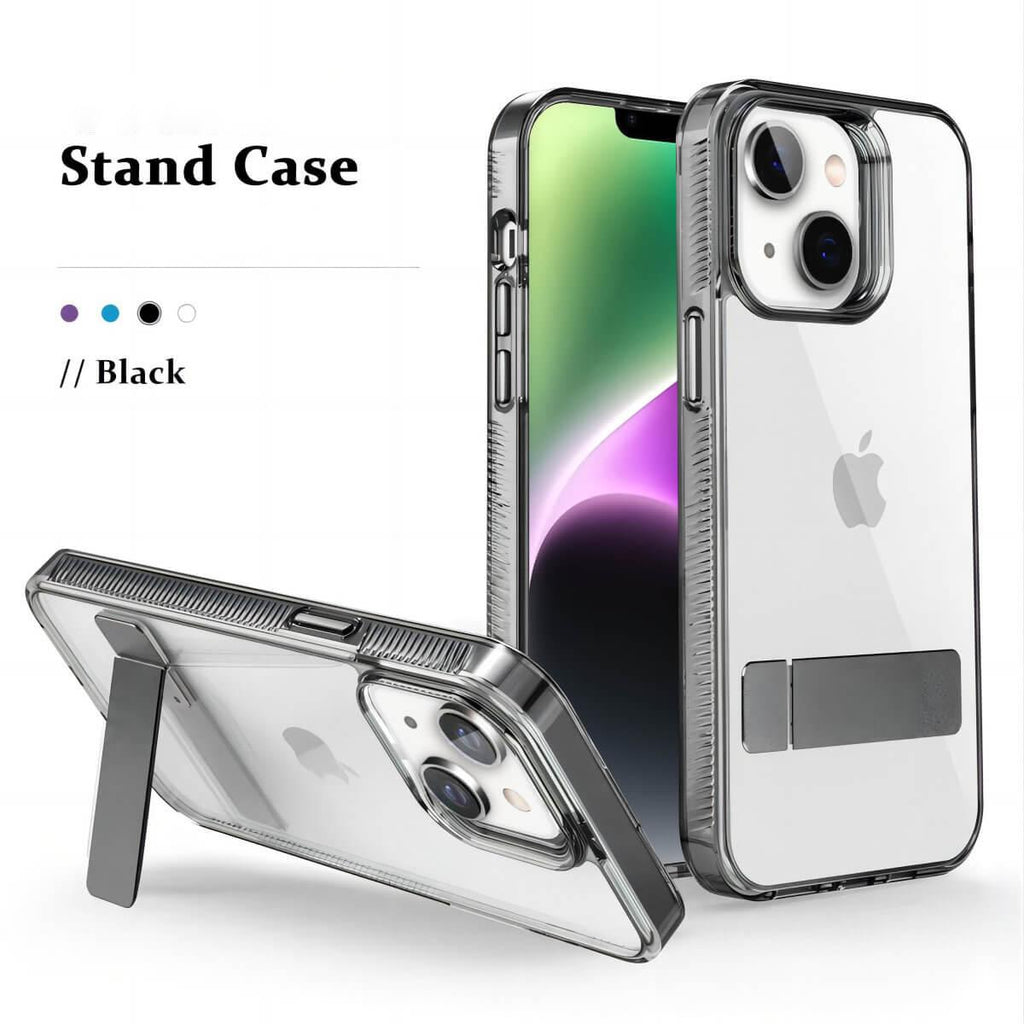 iPhone 13/14 Stand Case Crystal Clear | Hugmie