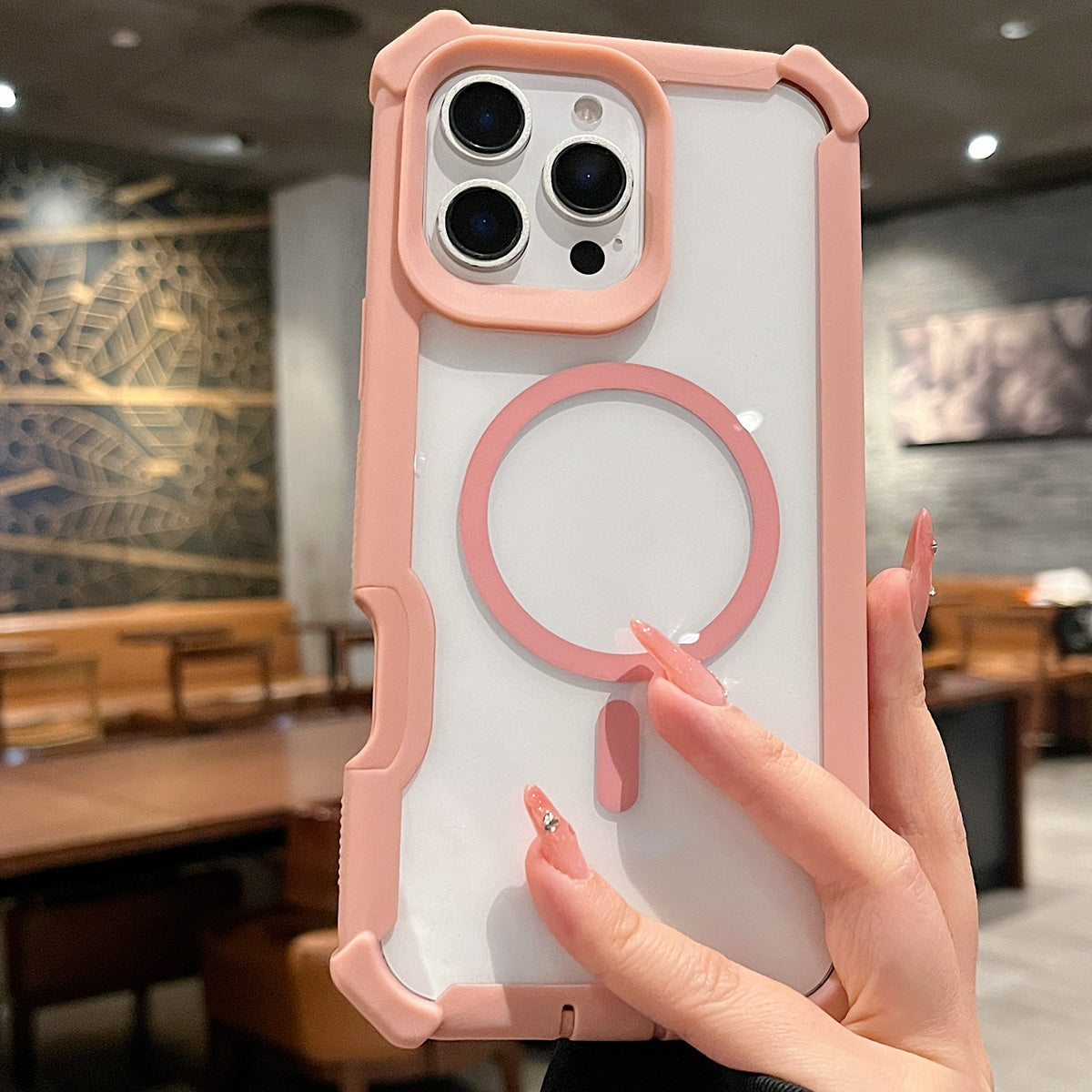 HaloLayer Series iPhone Magnetic Clear Case