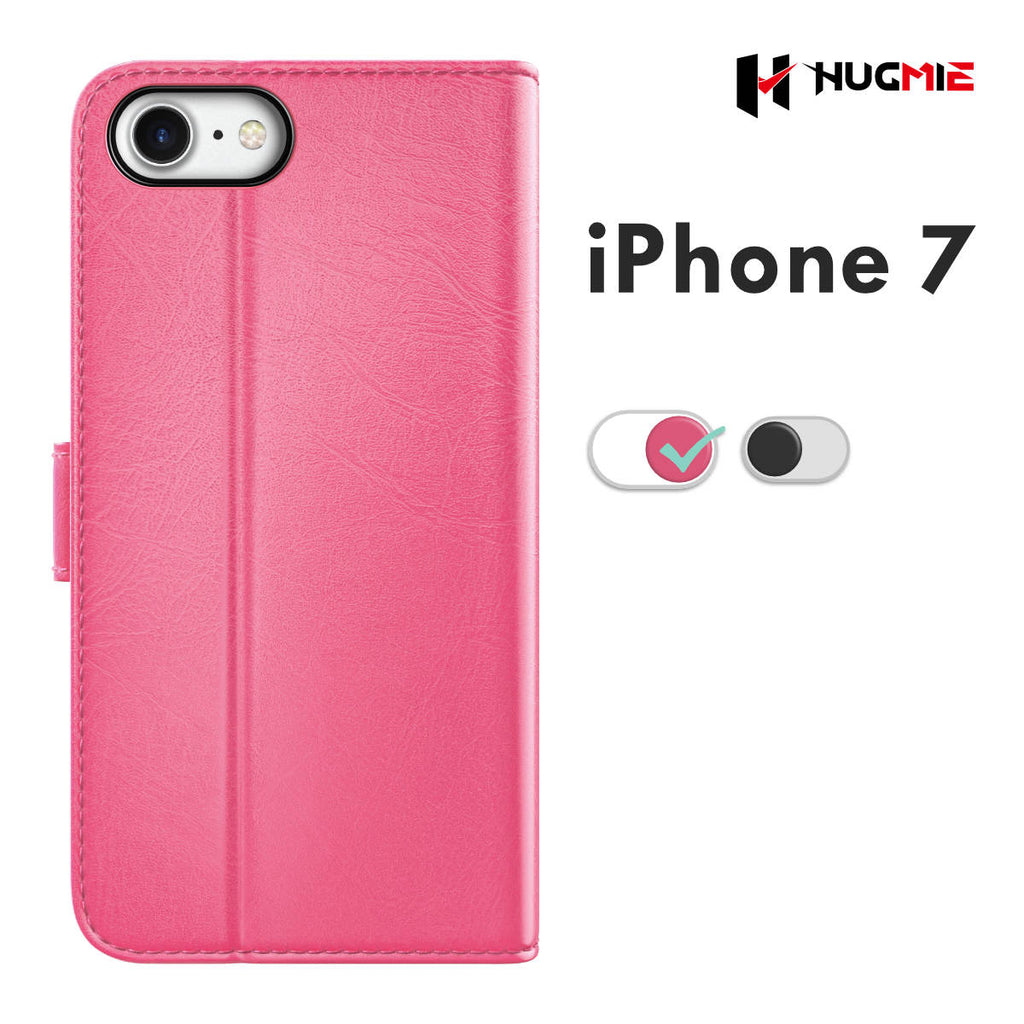 iPhone 6/7/8/SE Classic Series Folio(Black/Hotpink) - Hugmie