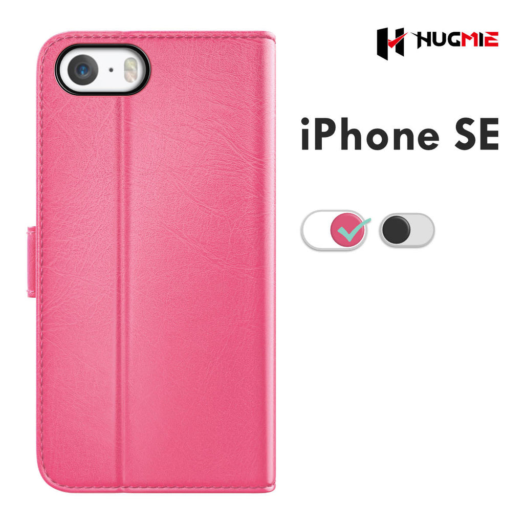 iPhone 6/7/8/SE Classic Series Folio(Black/Hotpink) - Hugmie