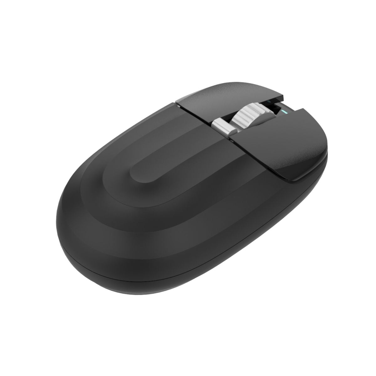 INDENA G266D Dual Mode Wireless Mouse with Bluetooth 5.0 and 2.4G connectivity. Ergonomic black design with a sleek finish for seamless productivity.