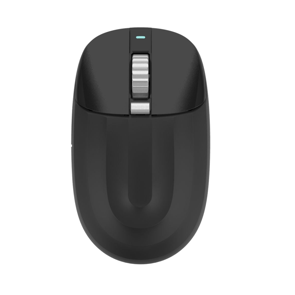 Top view of INDENA G266D Wireless Mouse featuring a compact design, Bluetooth 5.0, and a precision scroll wheel for smooth navigation.