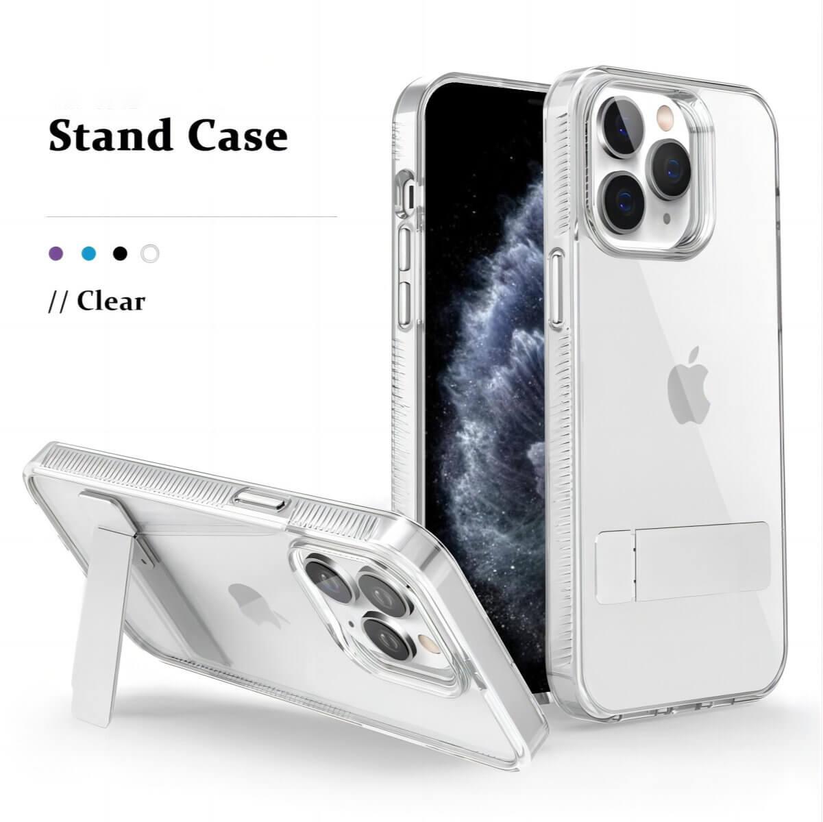 iPhone 15 Pro Crystal Stand Case Clear- Hugmie