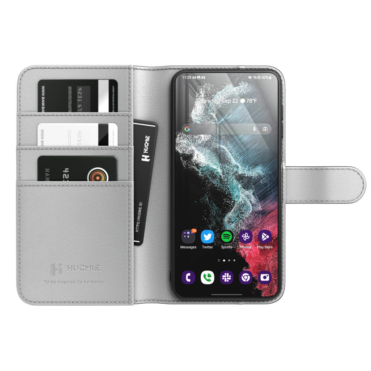 Hugmie® Classic Series iPhone 16 Leather Folio Case