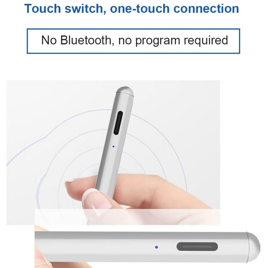 JT18 Universal Stylus Pen with touch switch and one-touch connection. No Bluetooth or additional setup required for instant use.