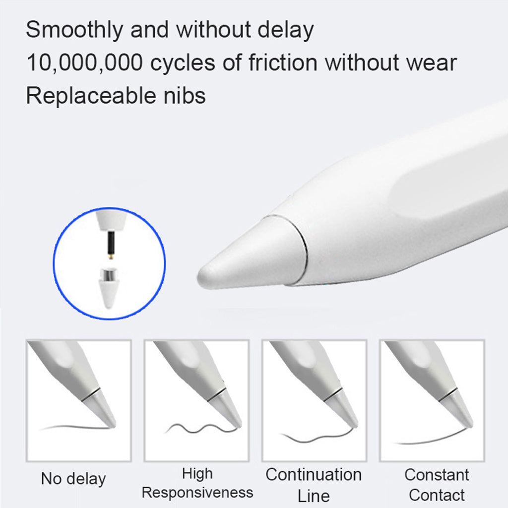 JT18 Universal Stylus Pen with replaceable nibs and high responsiveness. Ensures smooth, delay-free writing with continuous line precision.