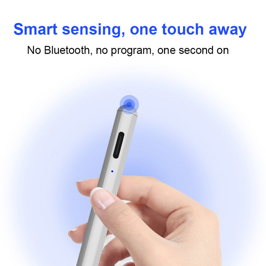 JT18 Universal Stylus Pen with smart sensing and one-touch activation. No Bluetooth or program required, turns on in one second.