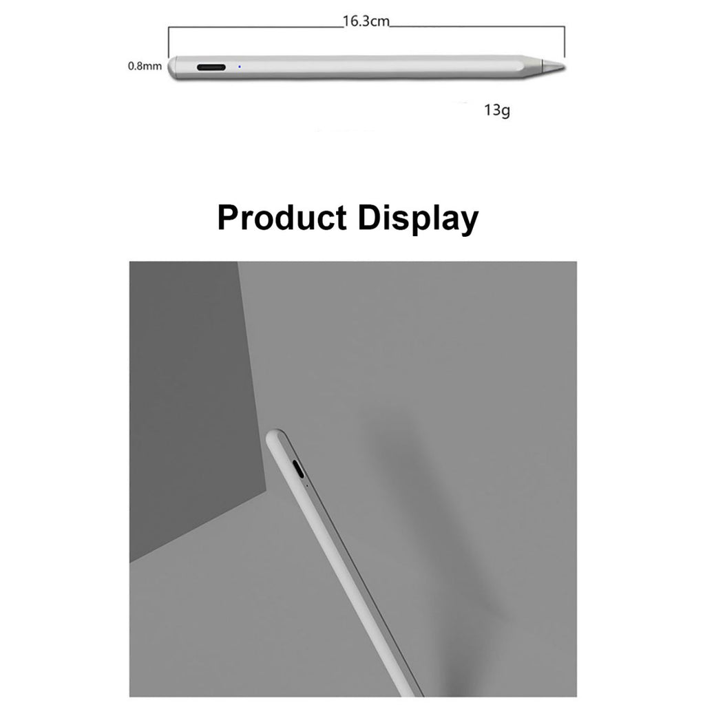 JT18 Universal Stylus Pen product display. Sleek, lightweight design with a 16.3cm length and 13g weight for comfortable use.