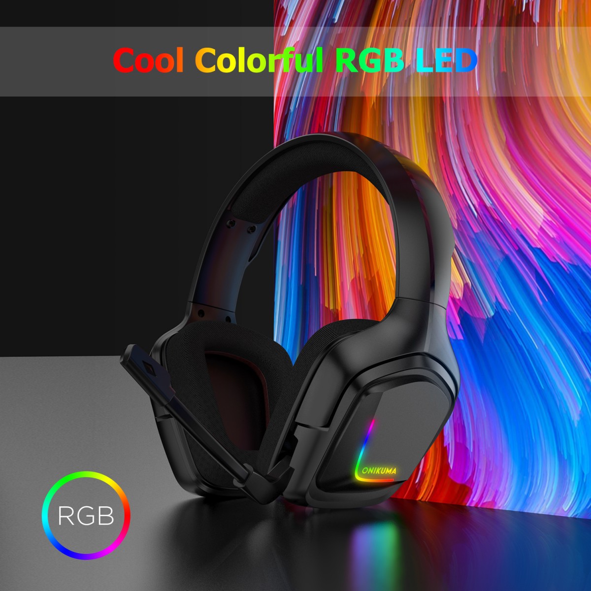 ONIKUMA K20 RGB 3.5MM Wired Gaming Headset