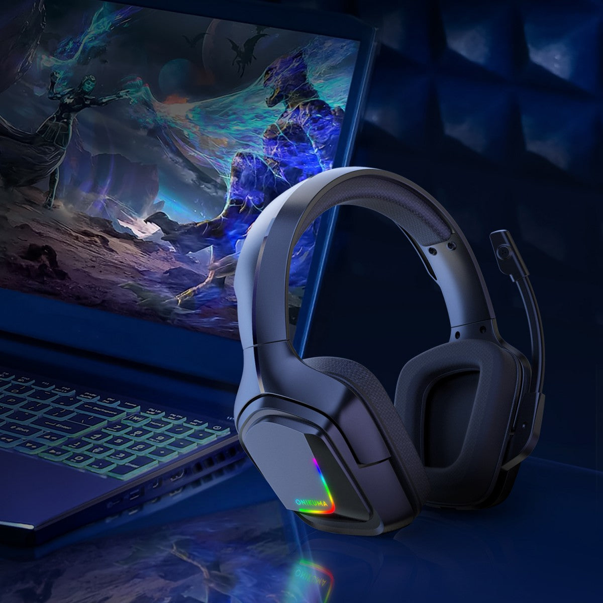 ONIKUMA K20 RGB 3.5MM Wired Gaming Headset