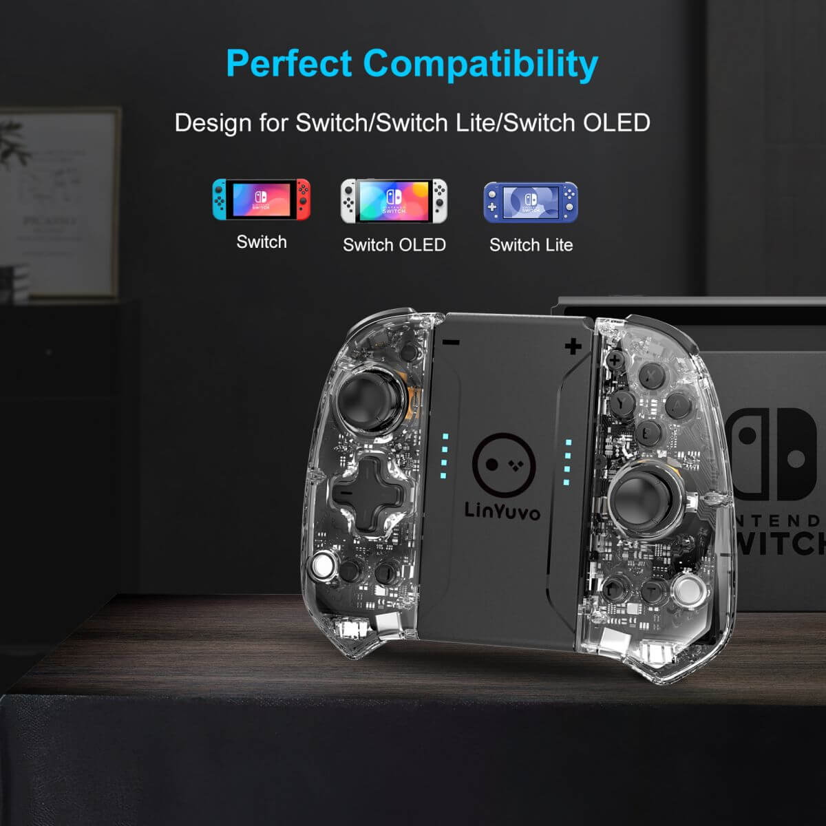KS58 Nintendo Switch Controller designed for perfect compatibility with Switch, Switch Lite, and Switch OLED models.