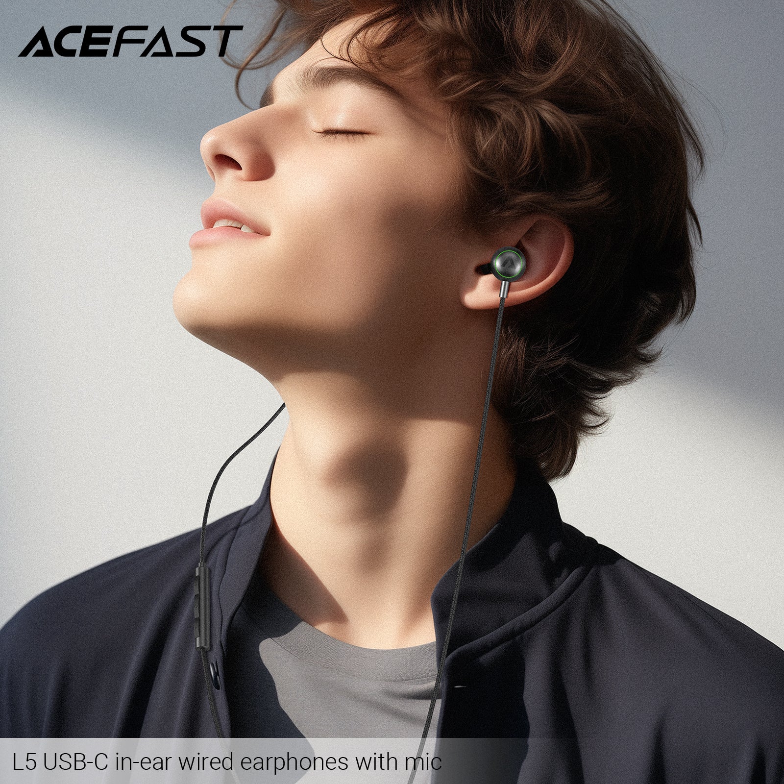 ACEFAST L5 USB-C In-Ear Wired Earphones with Mic