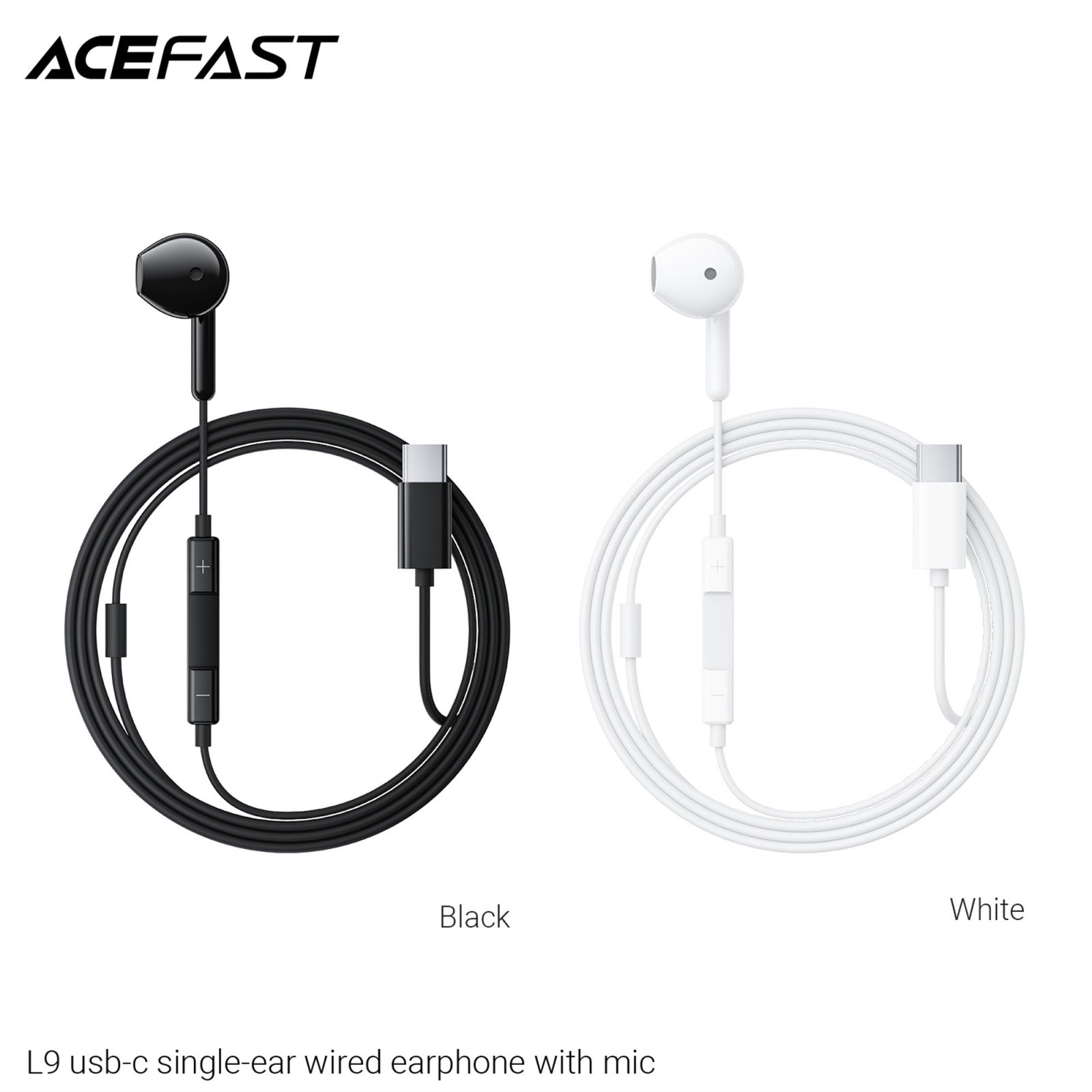 ACEFAST L9 USB-C Single-Ear Wired Earphones with Mic