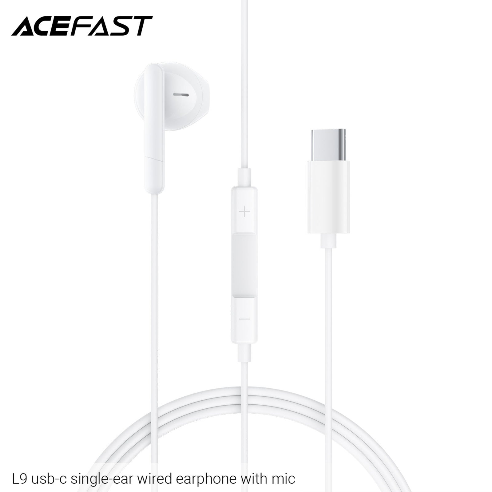 ACEFAST L9 USB-C Single-Ear Wired Earphones with Mic