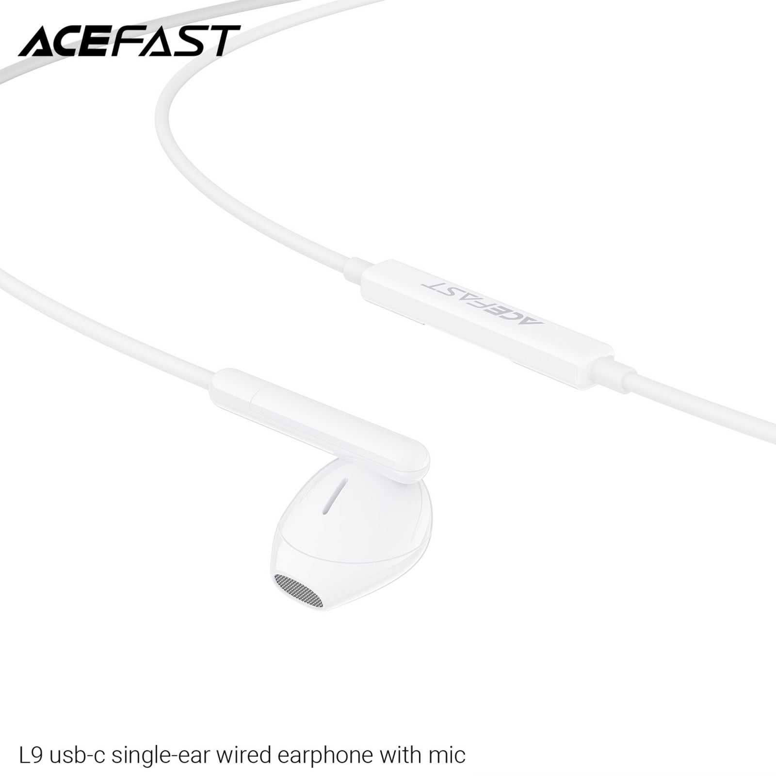 ACEFAST L9 USB-C Single-Ear Wired Earphones with Mic