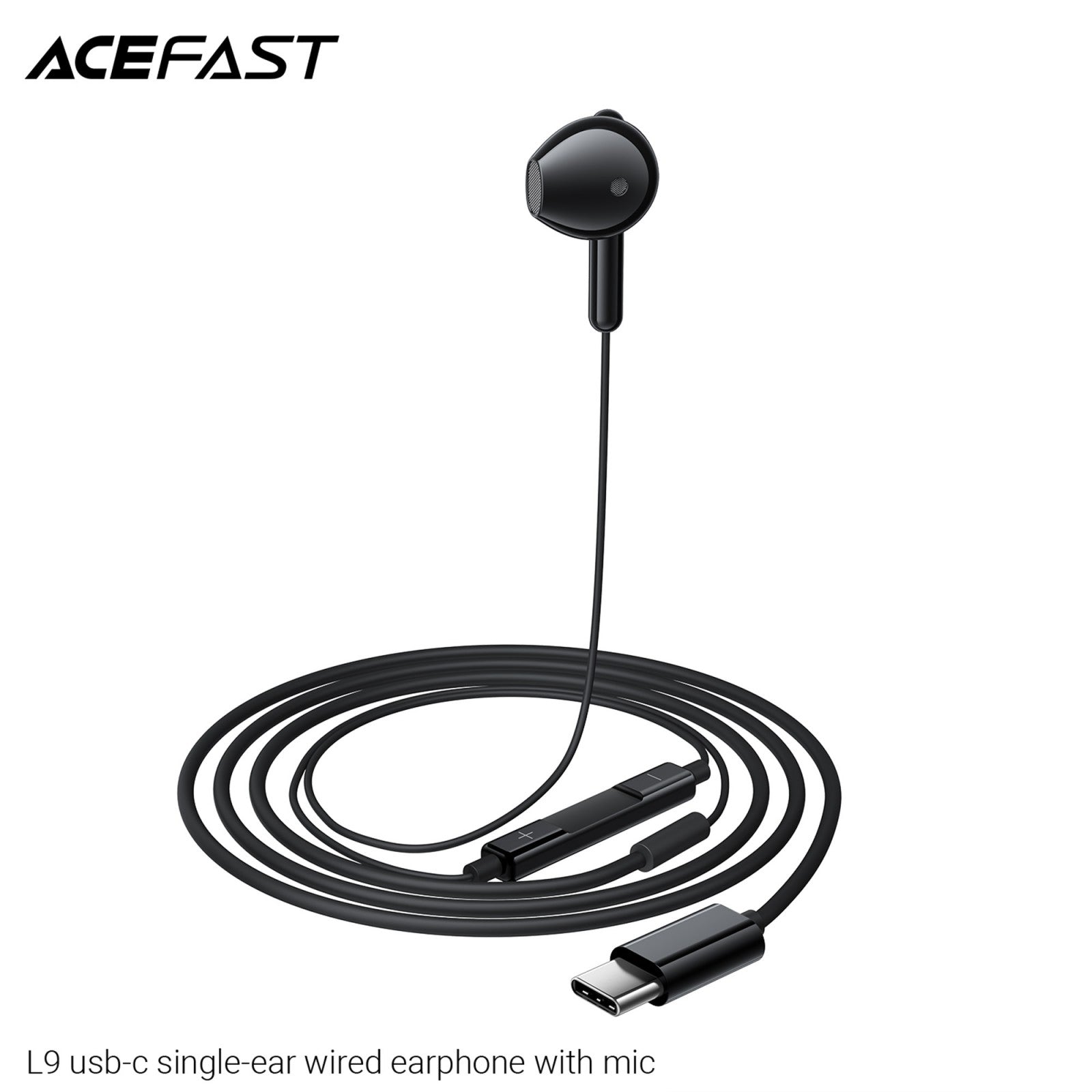 ACEFAST L9 USB-C Single-Ear Wired Earphones with Mic