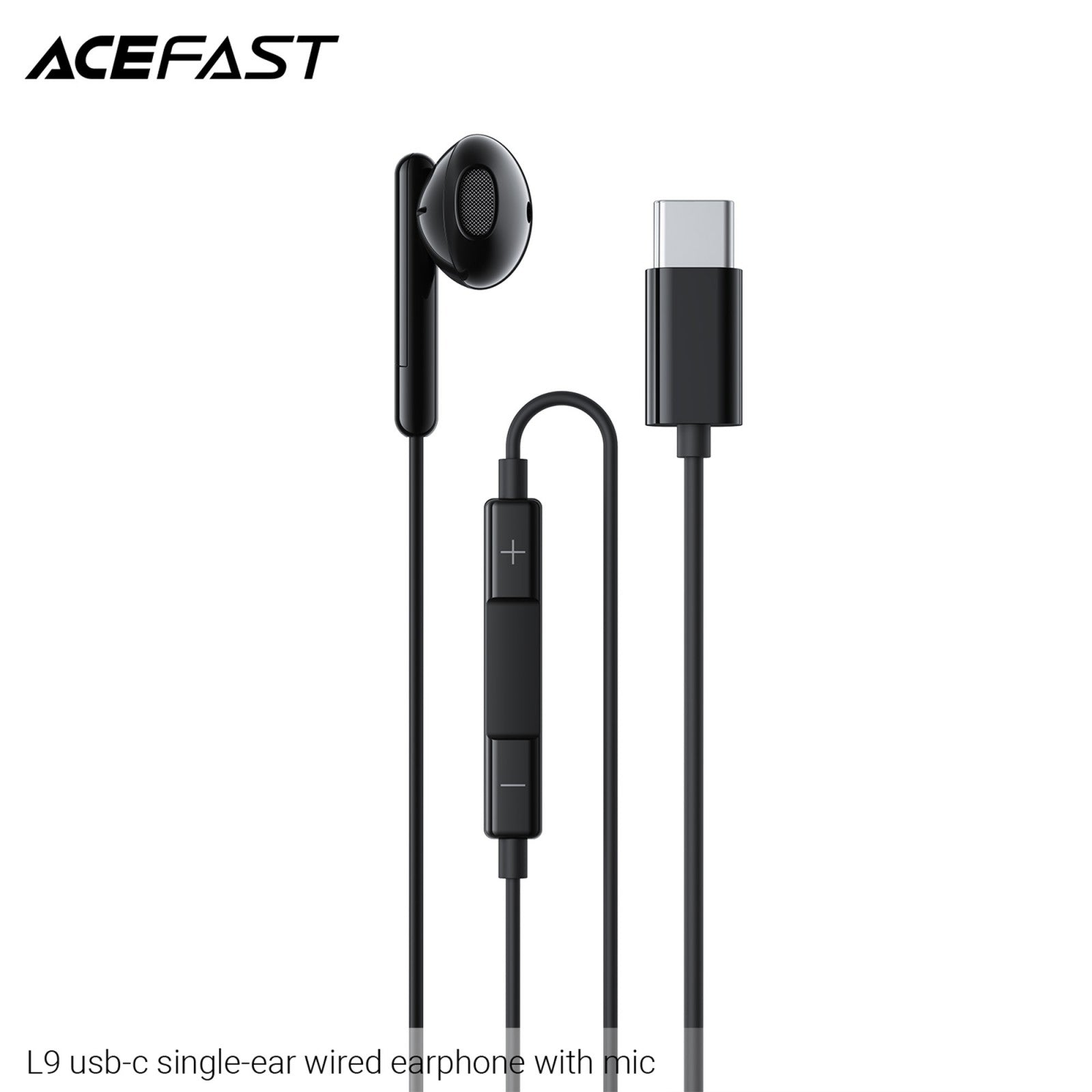 ACEFAST L9 USB-C Single-Ear Wired Earphones with Mic