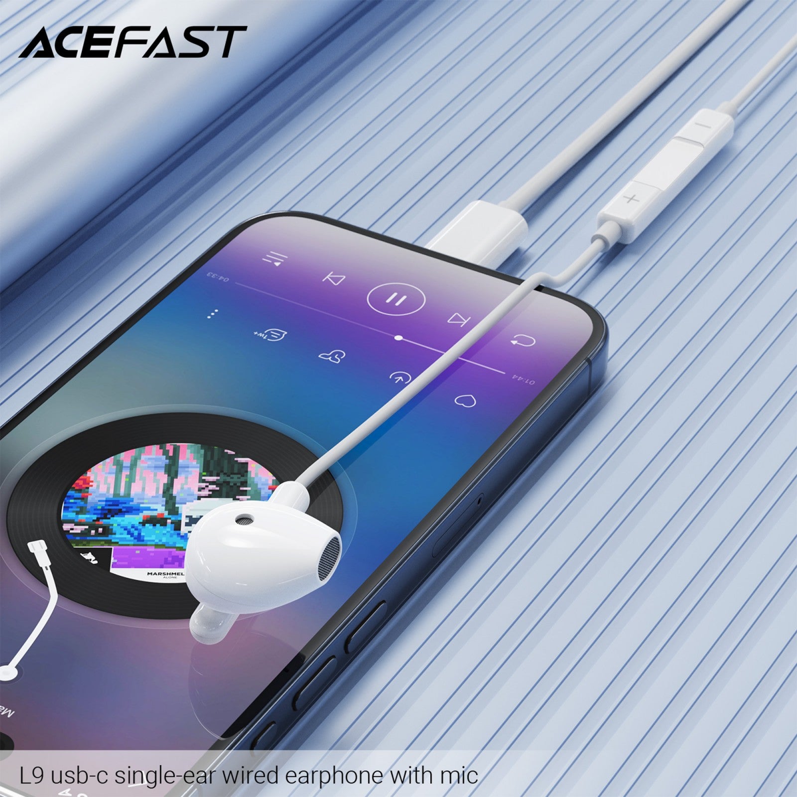 ACEFAST L9 USB-C Single-Ear Wired Earphones with Mic