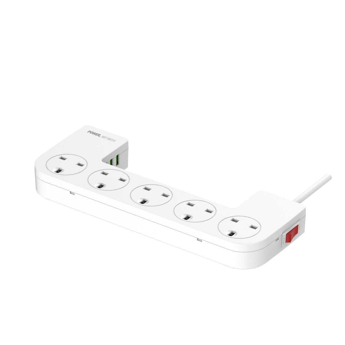 LDNIO SN5311 Power Strip with five universal sockets and USB ports, offering a compact and efficient power solution for multiple devices.