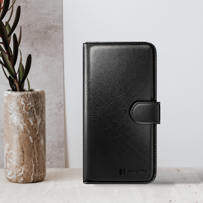 Hugmie Hugmie® Classic Series iPhone 15 Pro Max Leather Folio Case