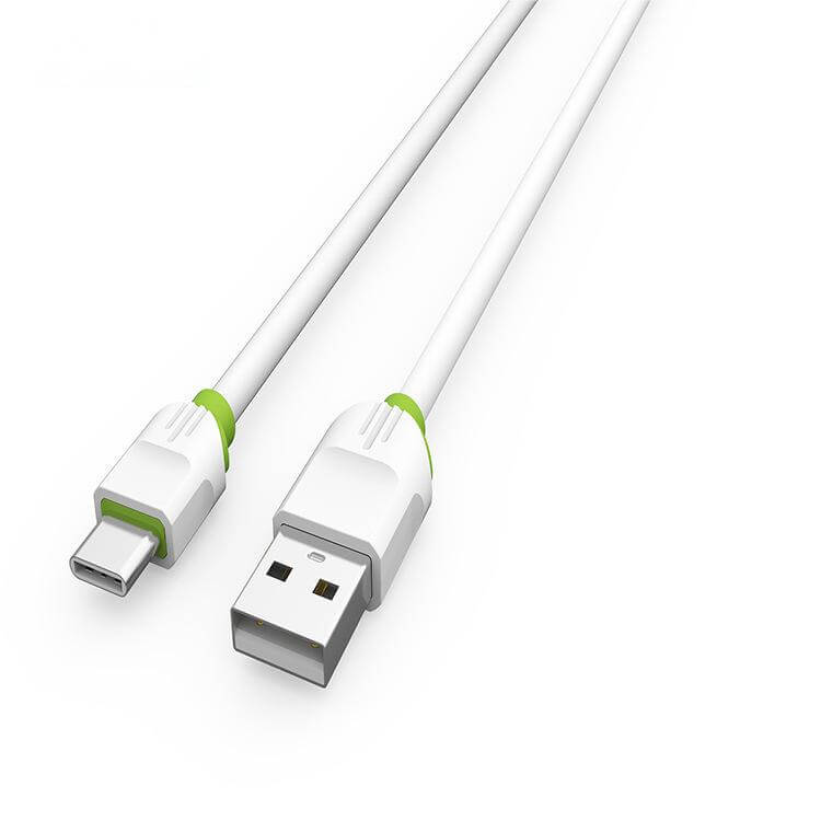 LDNIO USB-A to Type-C Fast Charging Cable-White | Hugmie