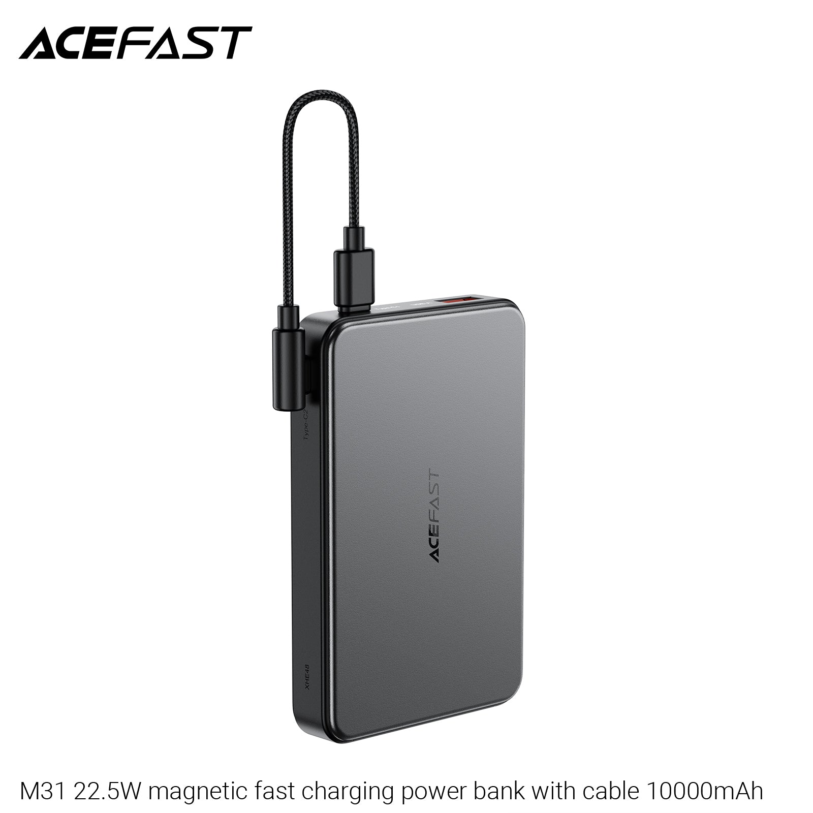 ACEFAST M31 22.5W Magnetic Fast Charging Power Bank with Cable 10000mAh