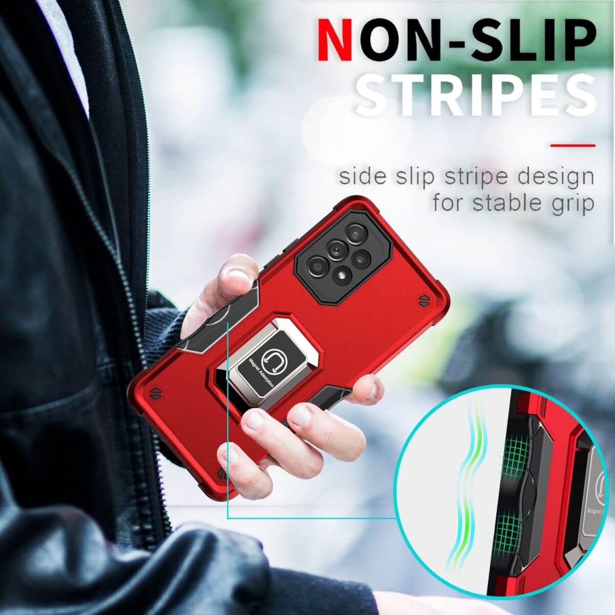 Pop Stand Series Samsung A12 5G Magnetic Stand Case