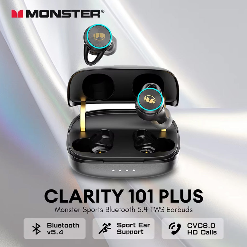 MONSTER Clarity 101 Plus Airlinks True Wireless Earphones - Hugmie