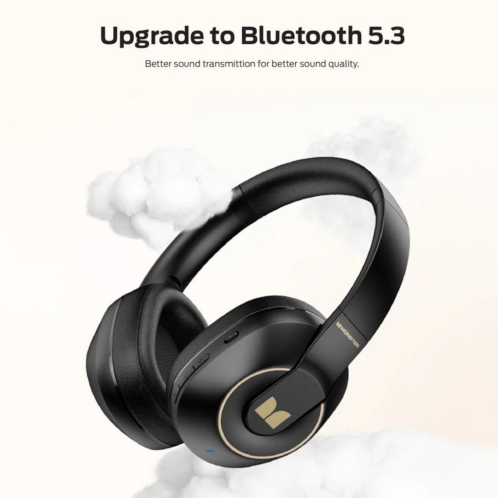 MONSTER XKH01 Bluetooth Wireless Headphones with Mic - Hugmie