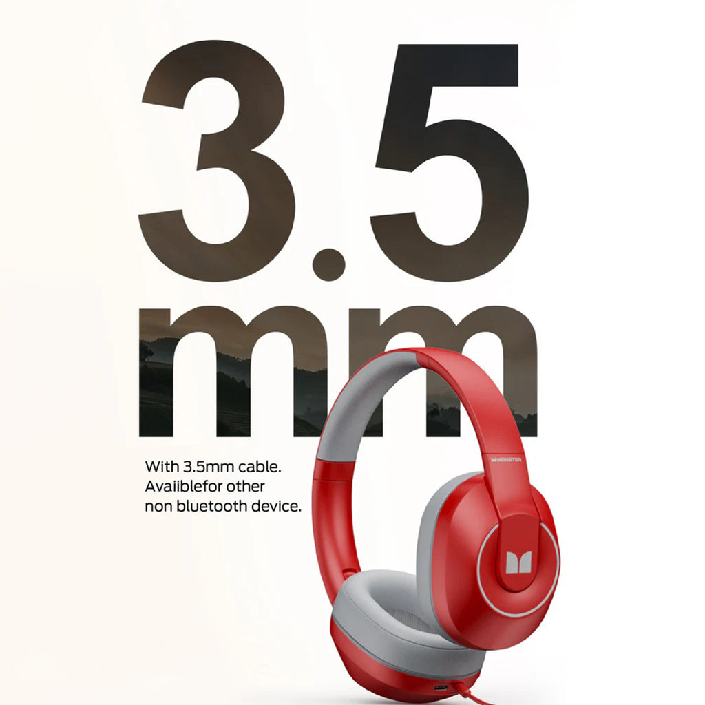 MONSTER XKH01 Bluetooth Wireless Headphones with Mic - Hugmie